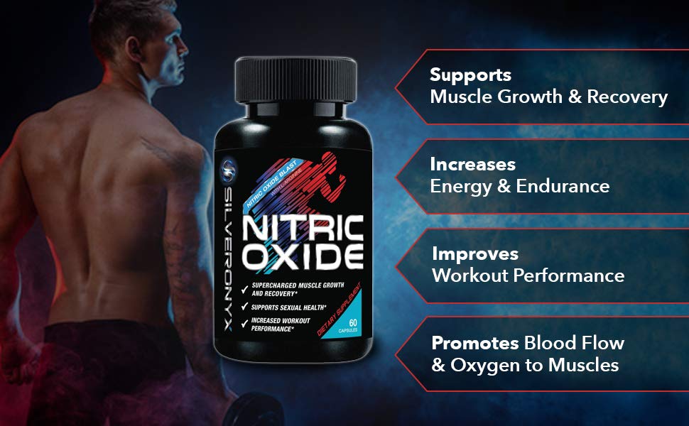 Nitric Oxide Booster Supplement w/LArginine 1300mg Premium Workout